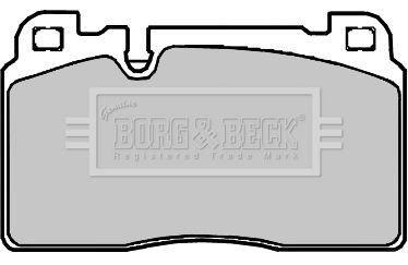 BORG & BECK Комплект тормозных колодок, дисковый тормоз BBP2382